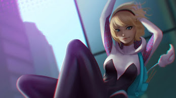 دانلود والپیپر گوئن استیسی اسپایدر گوئن Gwen Stacy Spider-Gwen Marvel Superhero
