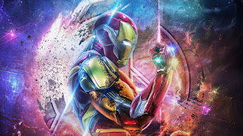 دانلود والپیپر آیرون من و سنگ‌های بی‌نهایت Iron Man Infinity Stones