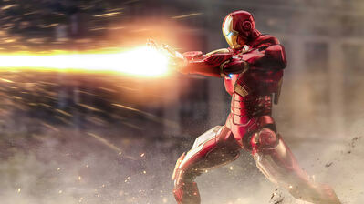 دانلود والپیپر انفجار راکتور مرد آهنی Iron Man Repulsor Blasts