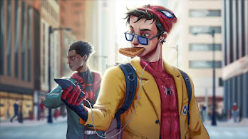 دانلود والپیپر اسپایدرمن پیتر پارکر و مایلز مورالز Spider-Man Peter Parker Miles Morales