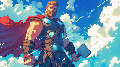 دانلود والپیپر چکش ثور سوپرهیرو Thor Hammer Marvel Superhero