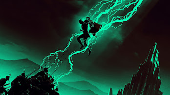 دانلود والپیپر مینیمال ثور و رعد و برق Thor Minimalist Lightning