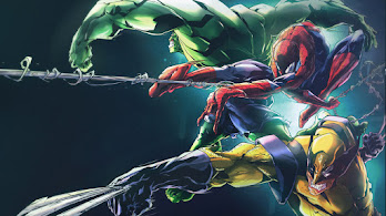دانلود والپیپر ولورین و اسپایدرمن و هالک Marvel Superhero Wolverine Spider-Man Hulk