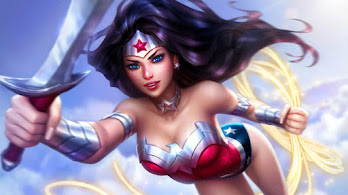 دانلود والپیپر واندر وومن شمشیر و طناب حقیقت DC Superhero Wonder Woman Lasso of Truth Sword