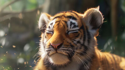 دانلود والپیپر ببر بامزه Cute Baby Tiger