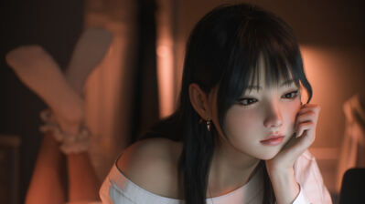 دانلود والپیپر دختر انیمه CGI هنر دیجیتال Anime Girl CGI Digital Art