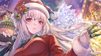دانلود والپیپر کریسمس و نایتینگل Christmas Anime Girl Nightingale Fate