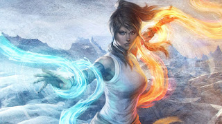 دانلود والپیپر افسانه کورا آب و آتش Legend of Korra Waterbending Firebending