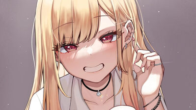 دانلود والپیپر مارین کیتاگاوا My Dress Up Darling My Dress-Up Darling Anime Marin Kitagawa | مارین رو گذاشتی چون یه نفر رو می‌خوای که تو رو همونطور که هستی بپذیره؛ نشد که نشد، حداقل والپیپرش مونده.