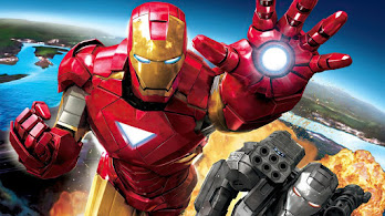 دانلود والپیپر آیرون من و راکت Repulsor Blaster
