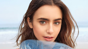 دانلود والپیپر لیلی کالینز کلوزآپ زیبا Lily Collins Close-up Beautiful