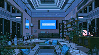 دانلود والپیپر پیکسل آرت اتاق Pixel Room Digital Art