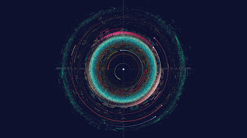 دانلود والپیپر نقشه منظومه شمسی Solar System Map Digital Art