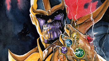 دانلود والپیپر ثانوس دستکش بی‌نهایت Thanos Infinity Gauntlet Infinity Stones Marvel Comics