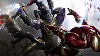 دانلود والپیپر تانوس در برابر انتقام‌جویان Thanos vs. Avengers Thor Captain America Iron Man