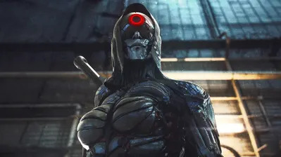 دانلود والپیپر سرباز اندروید سایبرپانک و سی‌جی‌آی Android Soldier Cyberpunk Sci-Fi CGI Digital Art