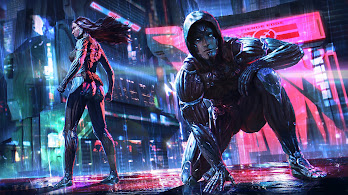 دانلود والپیپر دیجیتال آرت سایبرپانک علمی-تخیلی Cyberpunk Sci-Fi Digital Art