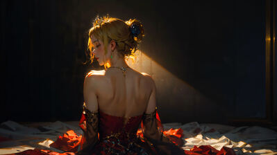 دانلود والپیپر دختر فانتزی بلوند Fantasy Girl Blonde