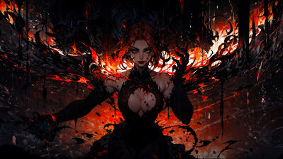دانلود والپیپر فانتزی دختر مو قرمز Fantasy Girl Red Hair