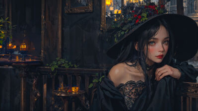 دانلود والپیپر دختر فانتزی جادوگر Fantasy Girl Witch