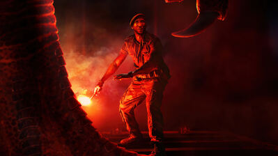 دانلود پوستر فیلم جهان ژوراسیک تولد دوباره مهرشالا علی Jurassic World Rebirth Mahershala Ali | مهرشالا علی رو گذاشتی چون دایناسور و اکشن. راستش تو از مورچه هم میترسی چه برسه به دایناسور.