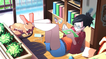 دانلود والپیپر لافی گرل Lofi Girl Reading