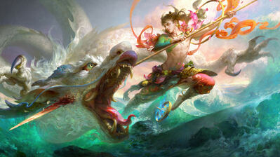 دانلود والپیپر نژا اژدهای فانتزی Nezha Dragon Fantasy