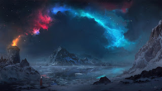دانلود والپیپر منظره شب فانتزی Night Fantasy Scenery