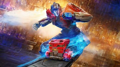 دانلود پوستر اپتیموس پرایم از ترنسفورمرز وان Optimus Prime Transformers One | اپتیموس یعنی رهبری و عدالت؛ تو اما نمی‌تونی بین پیتزا یا برگر یکیشو انتخاب کنی، چه برسه به عدالت.