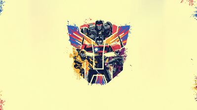 دانلود والپیپر لوگوی اتوبات‌ها Transformers One Autobots Symbol Logo