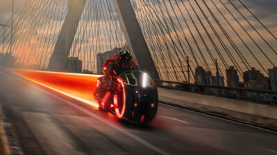 دانلود پوستر ترون: آرس موتور سیکلت نوری Tron Ares Light Cycle