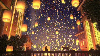 دانلود والپیپر انیمه آسمان فانوس و گربه Anime Sky Lantern Cat Night