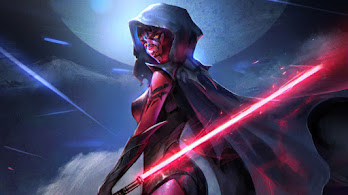 دانلود والپیپر دارث ماول استار وارز شمشیر نوری زنانه Darth Maul Star Wars Female