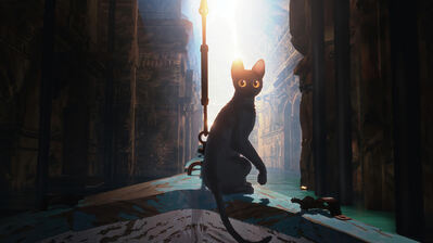 دانلود پوستر انیمیشن Flow گربه سیاه Flow Movie 2024 Black Cat