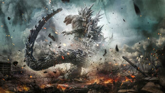 دانلود پوستر گودزیلا منهای یک Godzilla Minus One | گودزیلا یعنی ویرانی ژاپن؛ تو ویرانی اتاقت رو هم نمی‌تونی مدیریت کنی.