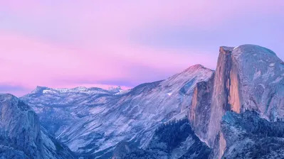 دانلود والپیپر غروب کوهستان مک اواس macOS Mountain Sunset Yosemite