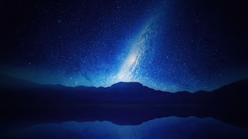 دانلود والپیپر کهکشان راه شیری Milky Way Starry Night Sky Scenery