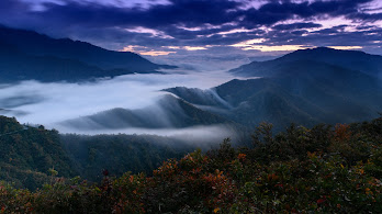 دانلود والپیپر مه کوهستان Mountain Fog Scenery Landscape Nature