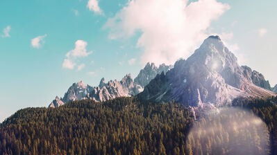 دانلود والپیپر طبیعت کوه و جنگل Mountain Forest Nature Scenery