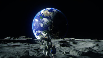 دانلود والپیپر بازی پراگماتا زمین و فضا Pragmata Game Earth Space