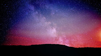 دانلود والپیپر آسمان پرستاره شب Scenery Horizon
