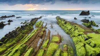 دانلود والپیپر منظره طبیعت طلوع خورشید اقیانوس Sunrise Ocean Scenery Nature