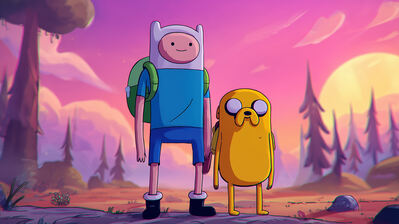 دانلود والپیپر فین و جیک ادونچر تایم Adventure Time Finn and Jake