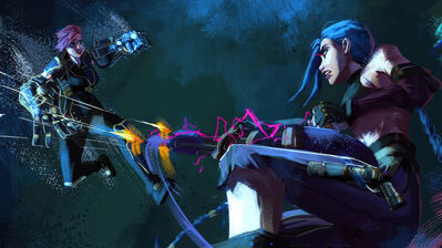 دانلود پوستر آرکین جینکس علیه وی Arcane Jinx vs. Vi
