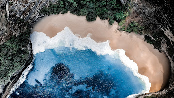 دانلود والپیپر نمای هوایی ساحل Beach Aerial View
