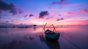 دانلود والپیپر طلوع دریایی Sunrise Seascape Scenery