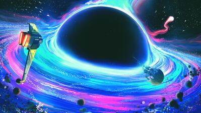 دانلود والپیپر سیاهچاله فضایی Black Hole Space