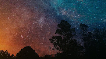 دانلود والپیپر آسمان شب پرستاره Night Sky Stars Scenery