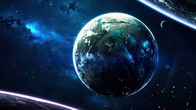 دانلود والپیپر سیاره و ستاره Planet Space Stars
