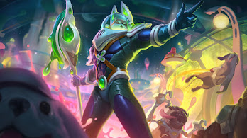 دانلود والپیپر اسپیس گروو ناسوس (لیگ آف لجندز) Space Groove Nasus LoL